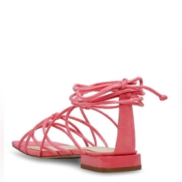 Jessica Simpson sunkissed coral Chasca Ankle Wrap Sandal flats size 10 brand new - Picture 4 of 5